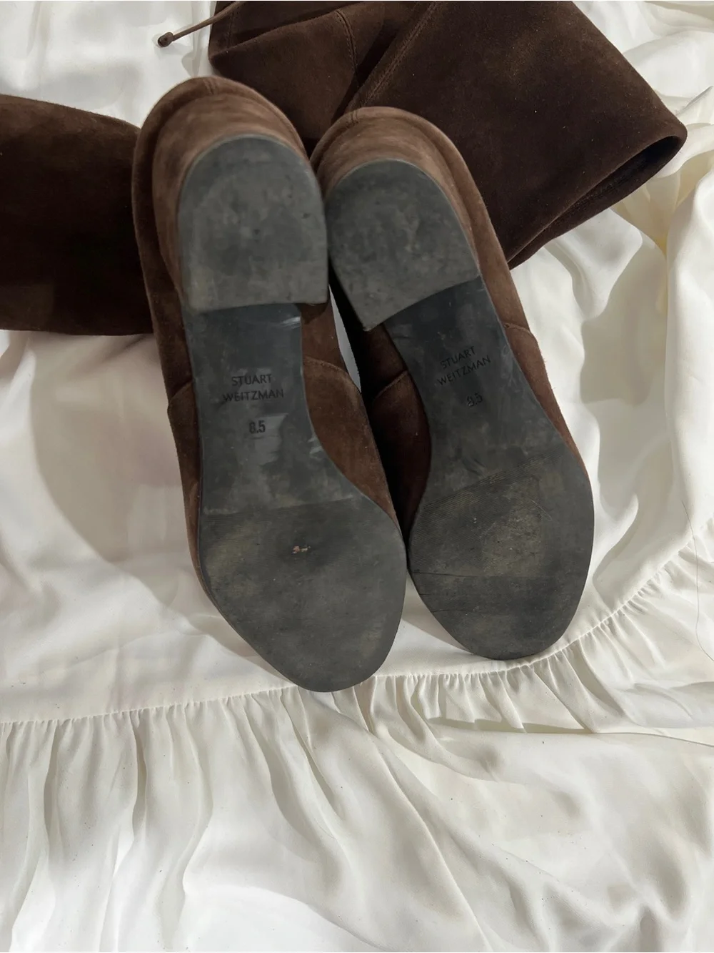 Stuart Weitzman Tieland Suede Over The Knee Boots